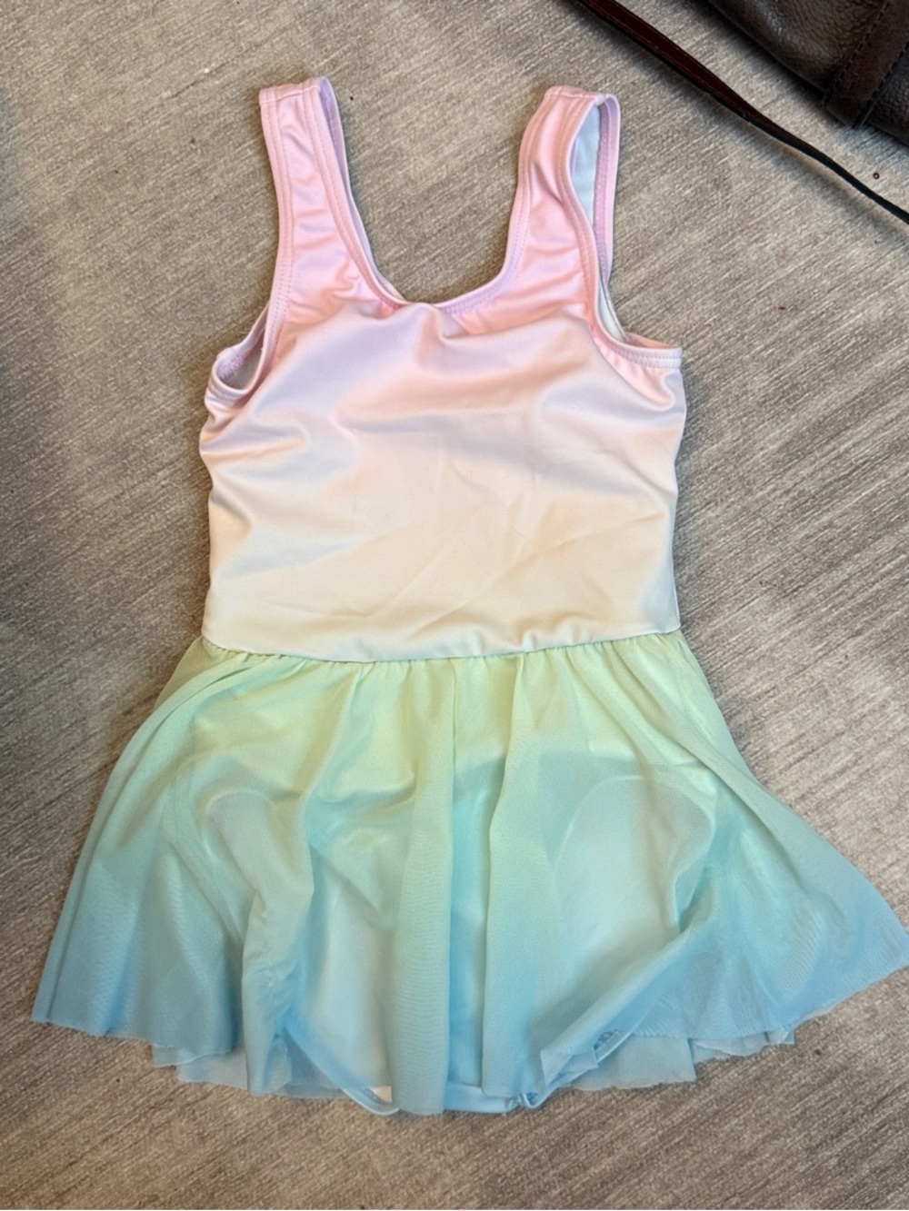 Weissman Pastel Ombre Tank Dance Dress - Pink, Mint, Blue